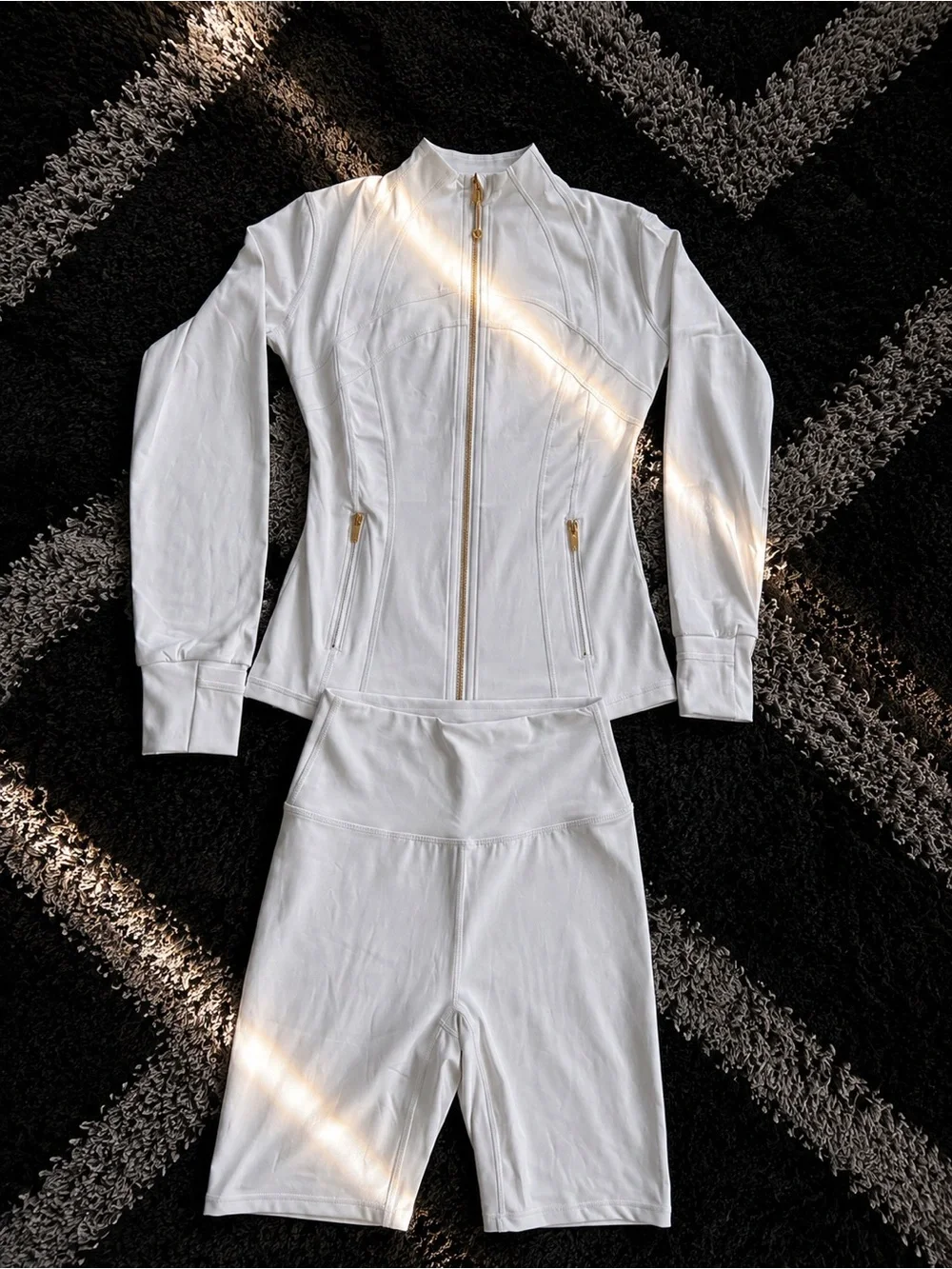 White Lululemon Jacket Set - Size 4